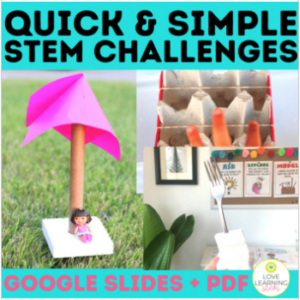 quick and simple stem challenges for elementary