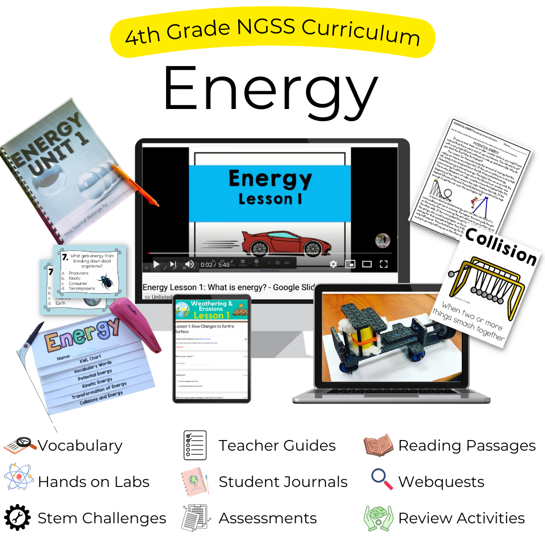 4th grade energy unit