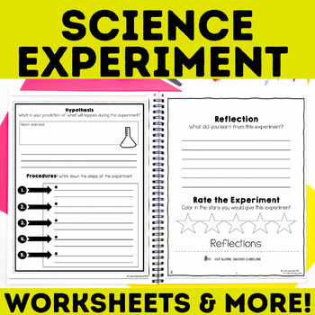 Science Experiment Worksheets or Science Lab Report - Scientific Inquiry Writing