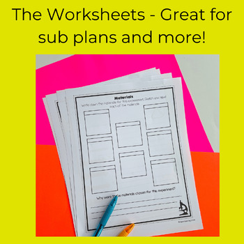 Science Experiment Worksheets or Science Lab Report - Scientific Inquiry Writing - Image 2