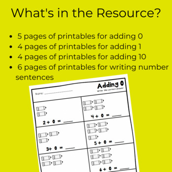 Math Addition to 10 Worksheets | Math Center Work Writing Number Sentences Easel - Image 2