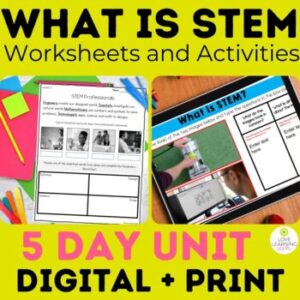 Back to School What is STEM Unit Engineers STEM First Day Activities Digital
