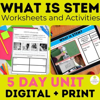 Back to School What is STEM Unit Engineers STEM First Day Activities Digital