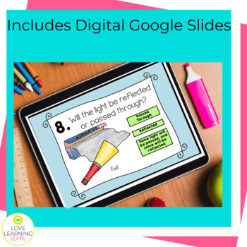 4th Grade Light and Sound Waves Information Task Cards Review Activity Games - Image 3