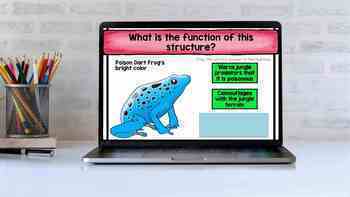 Animal and Plant Structure and Function Task Cards 4-LS1 Review Activity Games - Image 3